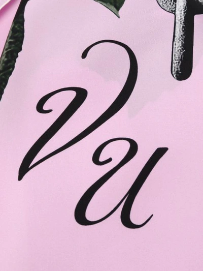 Shop Valentino Floral-print Silk Neck Scarf In Pink