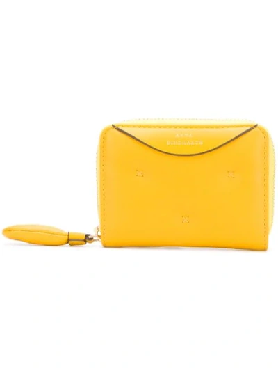 Shop Anya Hindmarch Chubby Small Zip-around Wallet - Yellow