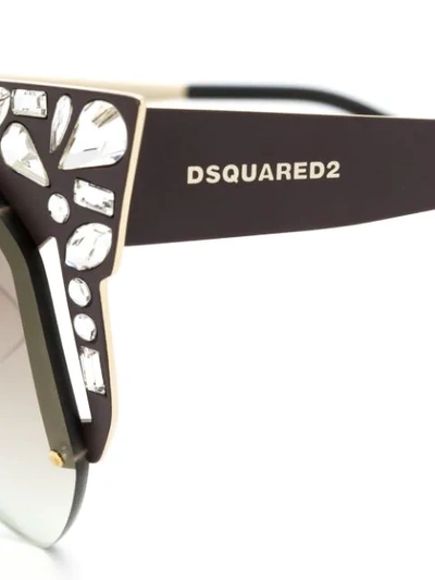 DSQUARED2 EYEWEAR EMANUELLE太阳眼镜 - 棕色