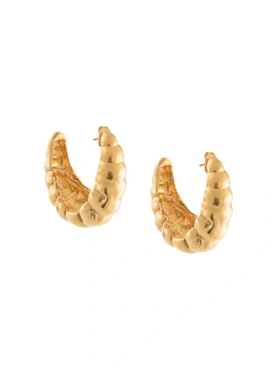 Shop Alighieri Apollo's Song Hoop Earrings In Gold