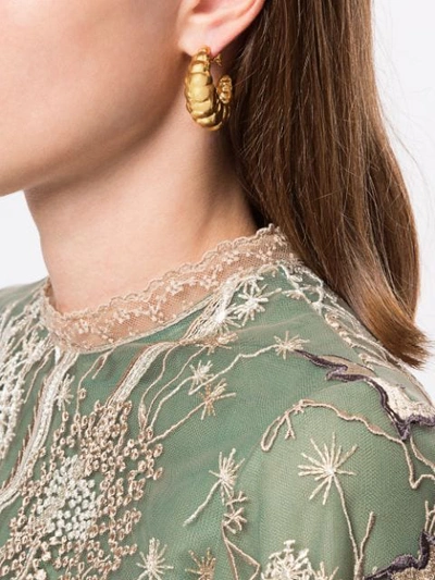 Shop Alighieri Apollo's Song Hoop Earrings In Gold