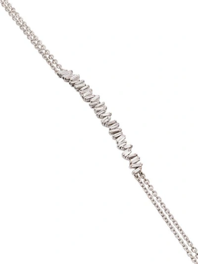 Shop Suzanne Kalan Diamond And 18k White Gold Fireworks Chain Choker - Metallic