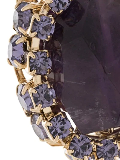 Shop Anton Heunis Amethyst Cluster Earrings In Purple
