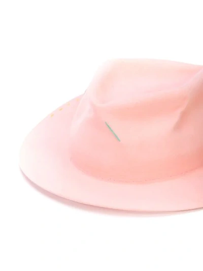 Shop Nick Fouquet Fedora Hat In Pink