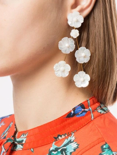 Shop Jennifer Behr Coralia Earrings In White