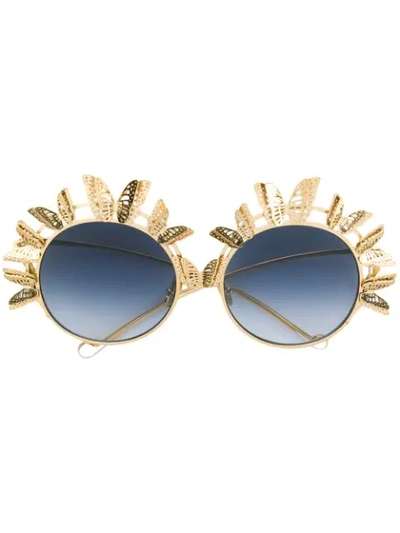 Shop Anna-karin Karlsson The Butterfly Sunglasses In Metallic