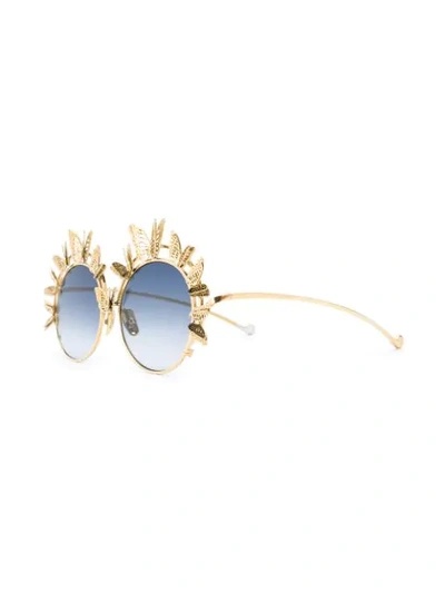 Shop Anna-karin Karlsson The Butterfly Sunglasses In Metallic