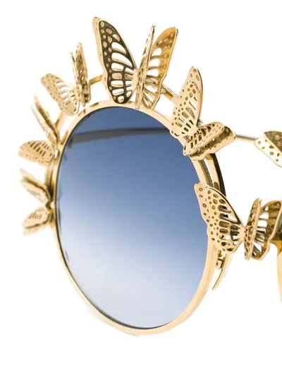 Shop Anna-karin Karlsson The Butterfly Sunglasses In Metallic