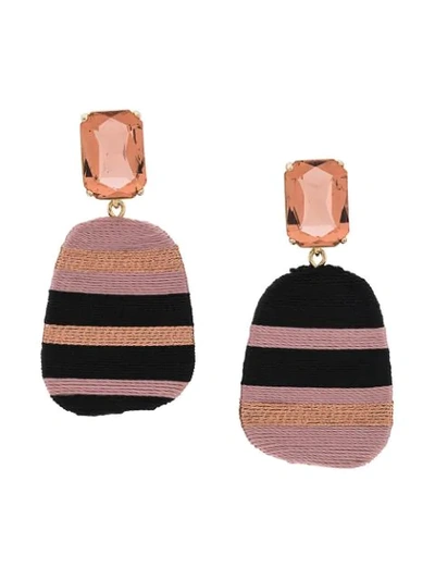 Shop Mary Jane Claverol Preston Earrings In Pink ,black