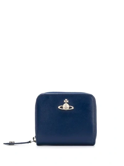 Shop Vivienne Westwood Portemonnaie Mit Logo In Blue