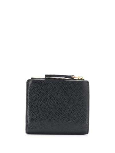 Shop Tory Burch Logo Patch Wallet In Black