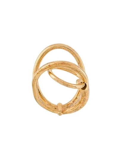 Shop Alan Crocetti 'space' Ring In Gold