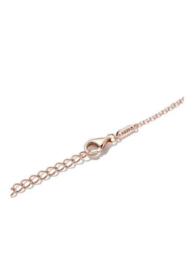 Shop As29 18kt Rose Gold Mini Charm Flower Diamond Bracelet