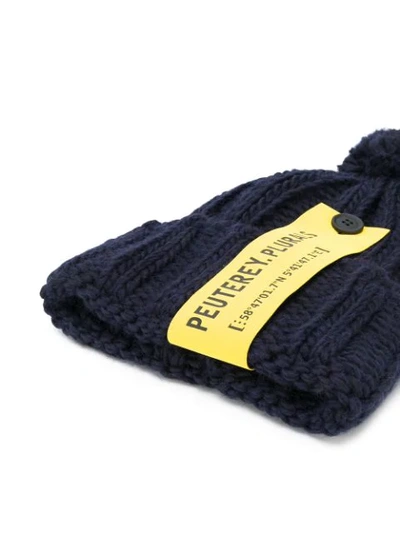 Shop Peuterey Latitude Beanie In Blue