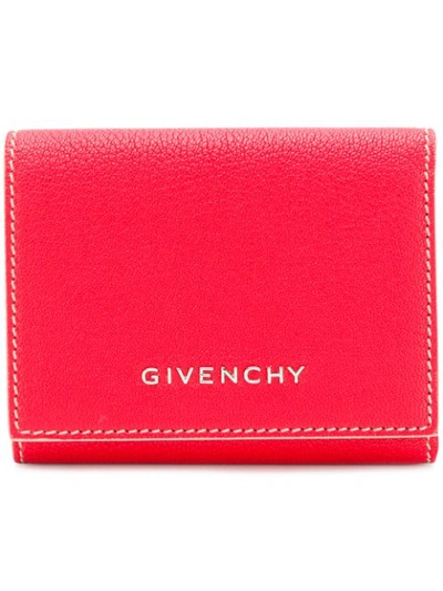 Shop Givenchy Flap Wallet In Red