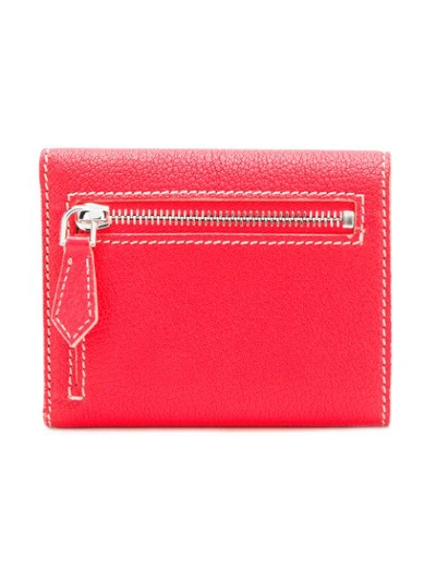 Shop Givenchy Flap Wallet In Red