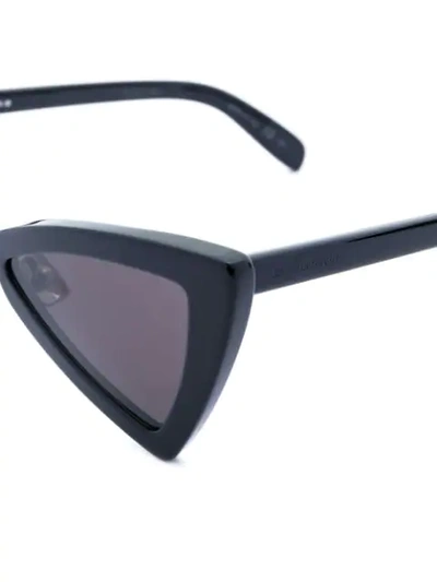 Shop Saint Laurent Jerry Sunglasses In Black