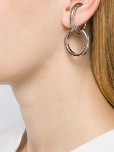 Shop Alan Crocetti Loophole Ear Set In Silver