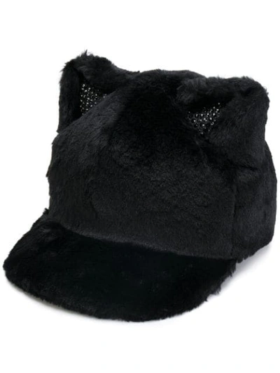 Shop Ca4la Cat Ears Cap - Black
