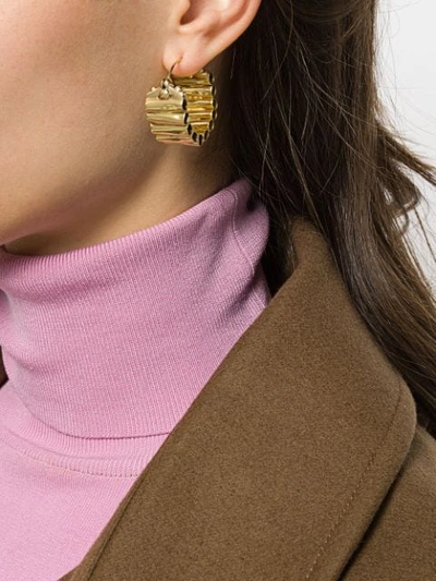 Shop Ellery Pawn Vessel Hoop Earrings In Sm000 Gold