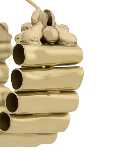 Shop Ellery Pawn Vessel Hoop Earrings In Sm000 Gold