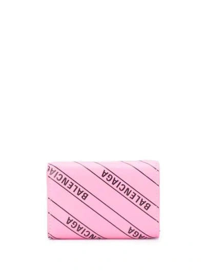 Shop Balenciaga Everyday Mini Wallet In Pink