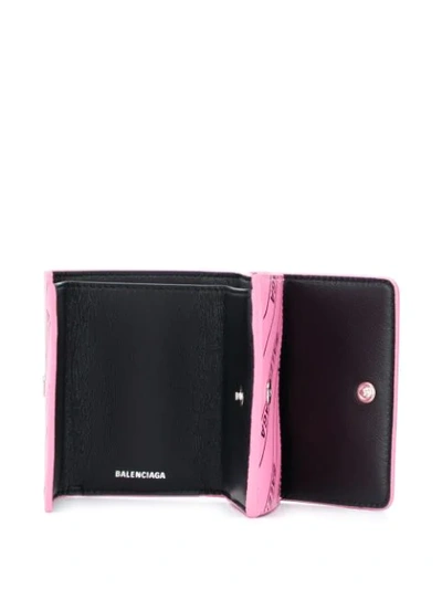 Shop Balenciaga Everyday Mini Wallet In Pink