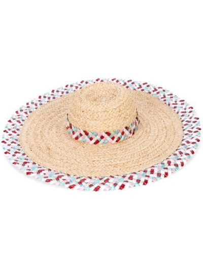 Shop Gigi Burris Millinery Woven Sun Hat - Neutrals