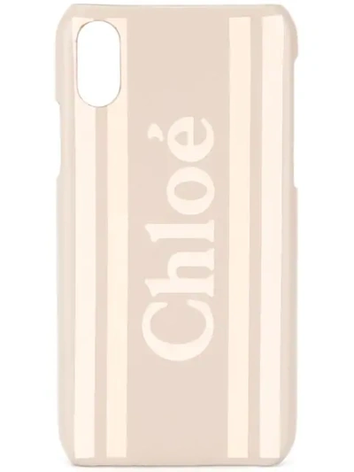 Shop Chloé Logo Iphone X Case In 089