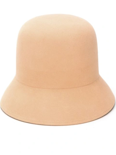 Shop Nina Ricci Angled Brim Hat In Pink