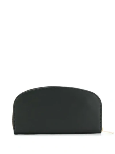 Shop A.p.c. Large Wallet In Lzz Noir