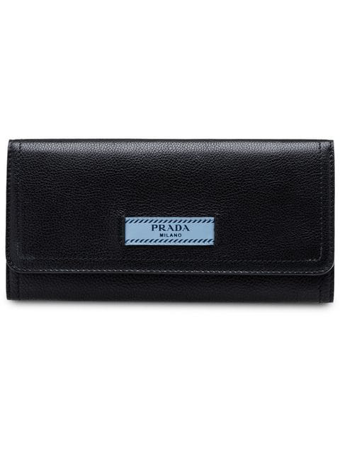 Prada Etiquette Wallet In Black | ModeSens