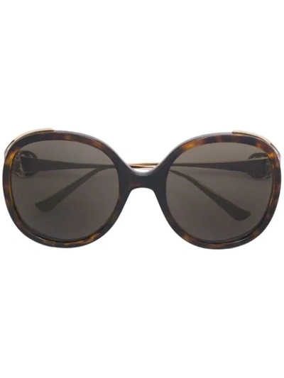 Shop Gucci Oversized-frame Sunglasses