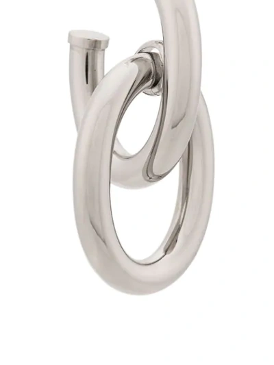 Shop Mulberry Double Link Earrings In Silver