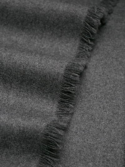 AGNONA FUR CAPE SCARF - 灰色