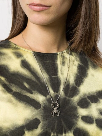 Shop Ambush Spider Charm Necklace In Silver