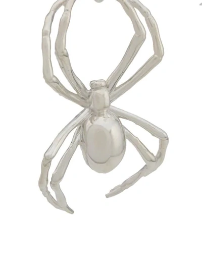 AMBUSH SPIDER CHARM NECKLACE - 银色