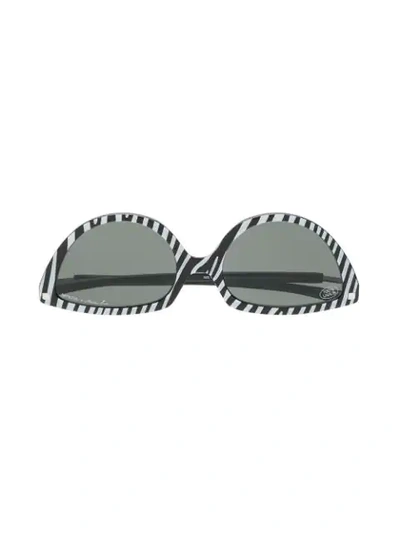 Shop Mykita X Martine Rose Sos Sunglasses In Black