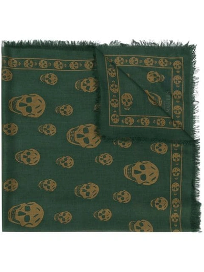 Shop Alexander Mcqueen Skull In Green