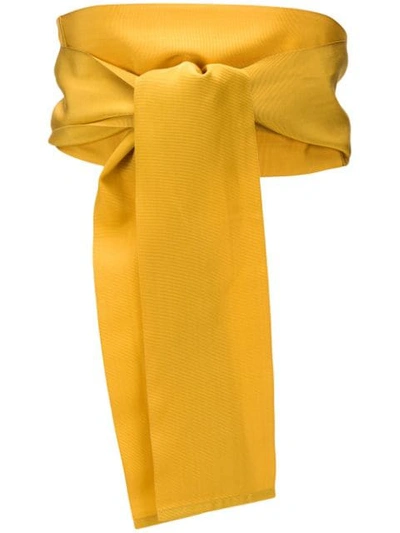 Shop Sara Roka Large Tie Belt In 121 Yellow