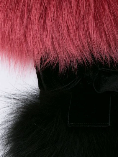 FENDI 狐狸毛围巾 - 粉色