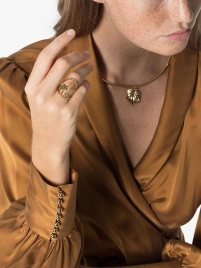 Shop Yvonne Léon 18kt Gold Island Ring In 107 - Metallic