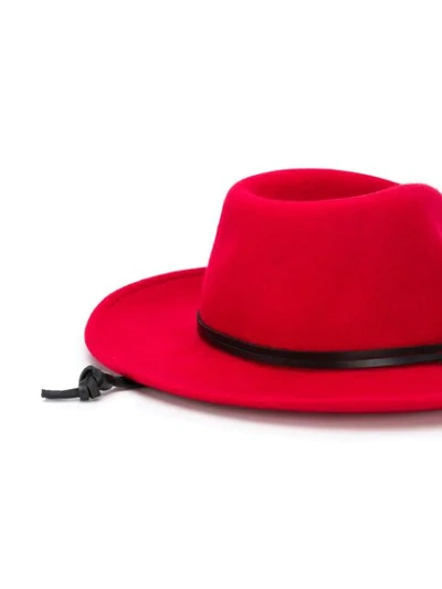 Shop Woolrich Wide Sun Hat In Red