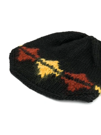 Shop Etro Embroidered Beanie Hat In 0001