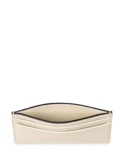 Shop Gucci Zumi Grainy Leather Card Case In White