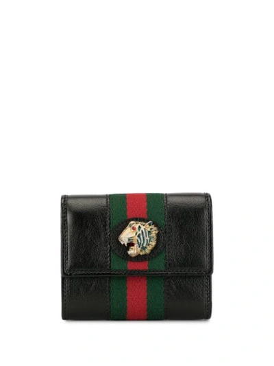 Shop Gucci Rajah Wallet In Black