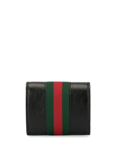 Shop Gucci Rajah Wallet In Black