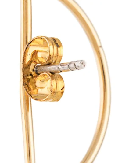 Shop Mercedes Salazar Secret Geometry Diamond-shaped Earrings In Gold