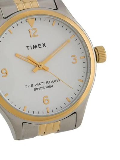 Shop Timex Waterbury Traditional 34mm Watch In Metallic