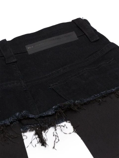 Shop Ben Taverniti Unravel Project Black Corset Lace Up Denim Belt